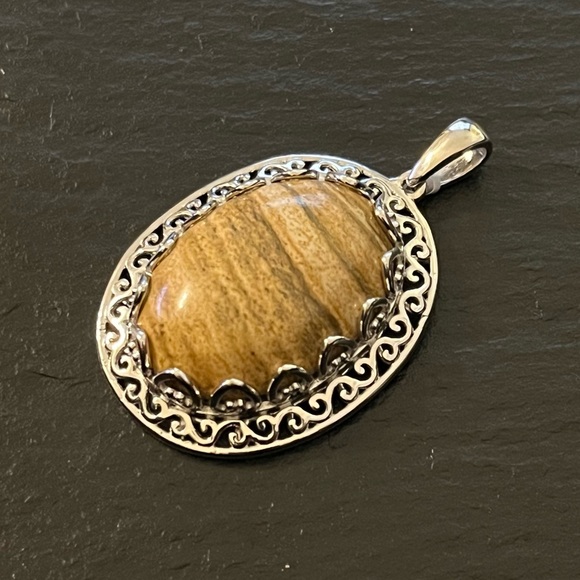 Karis Picture Jasper NWT Marked Karis STS Pendant - Picture 11 of 13